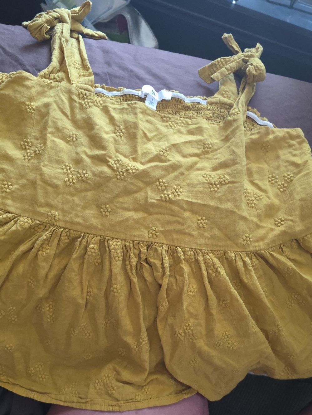 BP Yellow Peplum Tank from NORDSTROM